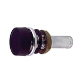 Perko 0570DP4BLK Straight Gas Tank Vent - Chrome-Plated Body with Black Polymer Splash Guard